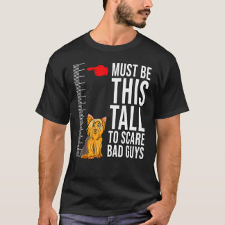 Camiseta Yorkshire Terrier Perro Pequeña Raza Dueño Altura