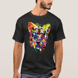 Camiseta Yorkshire Terrier Pop Art Yorkie Dog