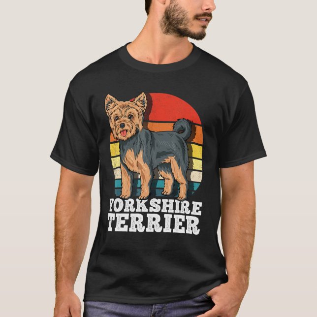 Camiseta Yorkshire Terrier Retro (Anverso)