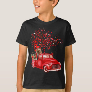 Camiseta Yorkshire Terrier Riding Truck Valentine Butterfly