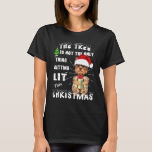 Camiseta Yorkshire Terrier Santa Cap