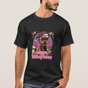 Camiseta Yorkshire Terrier Santa Claus Coffee Mug Merry Chr
