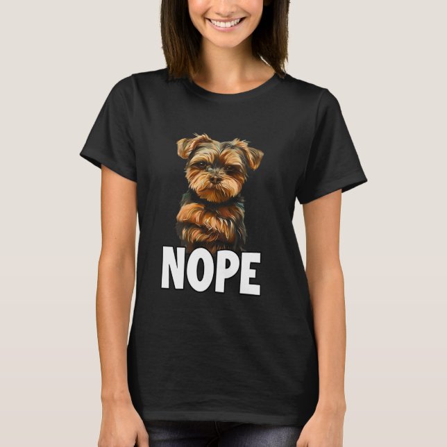 Camiseta Yorkshire Terrier T, fun dog walking outfit for do (Anverso)
