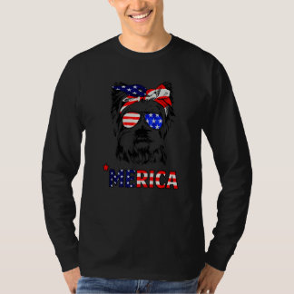Camiseta Yorkshire Terrier Us Flag July 4th Patriot Yorkie 