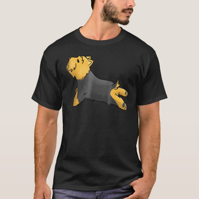 Camiseta Yorkshire Terrier Yoga Pose Yorkie Dog (Anverso)
