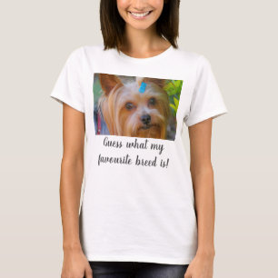 Camiseta Yorkshire Terrier Yorkie adivina raza favorita