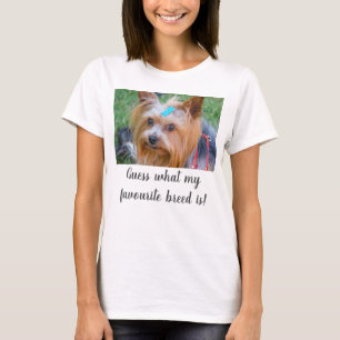 Camiseta Yorkshire Terrier Yorkie adivina raza favorita