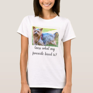 Camiseta Yorkshire Terrier Yorkie adivina raza favorita