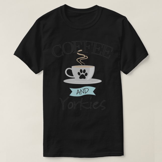 Camiseta Yorkshire Terrier Yorkie Dog Café Lover Funny Sl (Diseño del anverso)