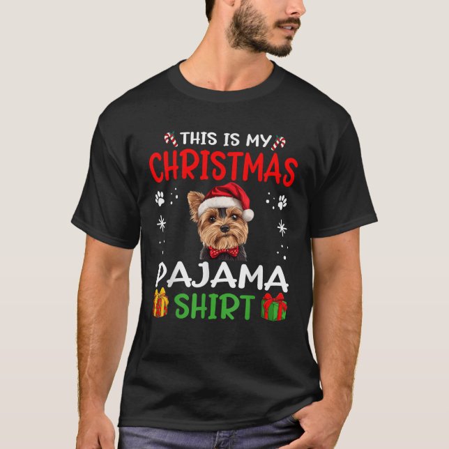 Camiseta Yorkshire Terrier Yorkie dog Dog Nightgown Pajama  (Anverso)