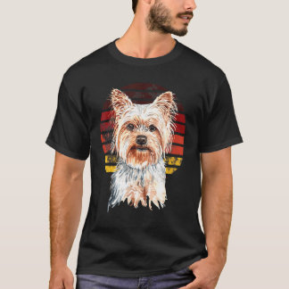 Camiseta Yorkshire Terrier Yorkie Dog Retro Sun