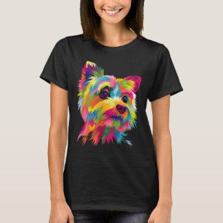 Camiseta Yorkshire Terrier Yorkie Pop Art Popart Dog