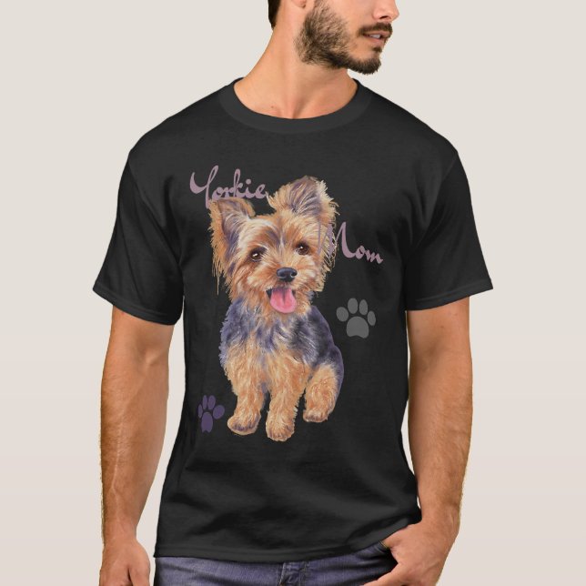 Camiseta Yorkshire Yorkie Mom Cute Yorkie Puppy (Anverso)
