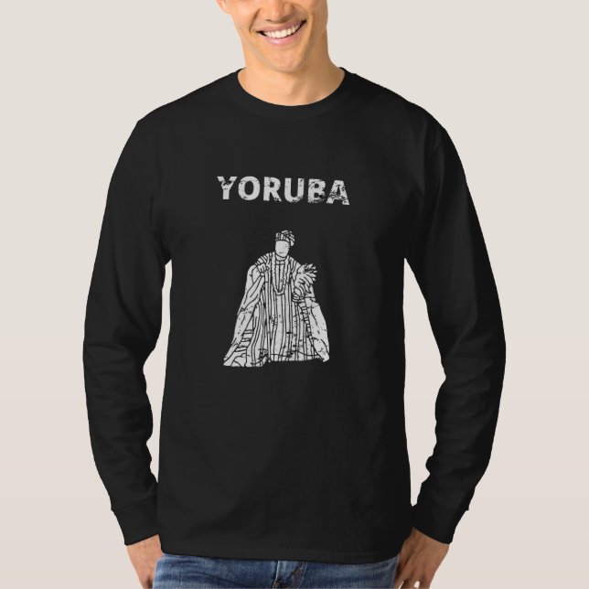 Camiseta Yoruba nigerian african religion men women retro v (Anverso)