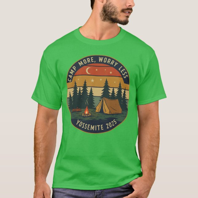 Camiseta Yosemite Camping Adventureee Camp More 2025 girl (Anverso)