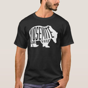 Camiseta Yosemite, contorno de oso - California Travel