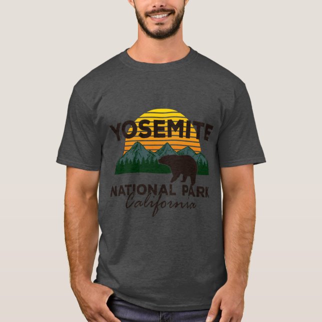 Camiseta Yosemite National Park Sierra Nevada Black Bear Su (Anverso)