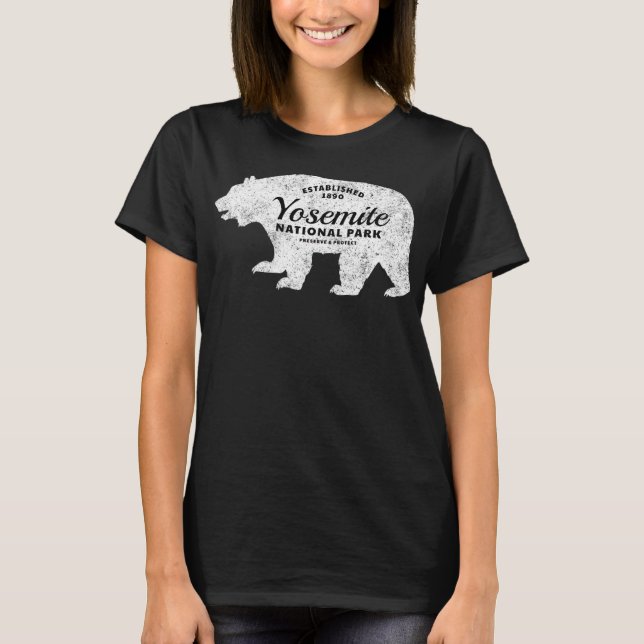 Camiseta Yosemite Parque Nacional Camping (Anverso)