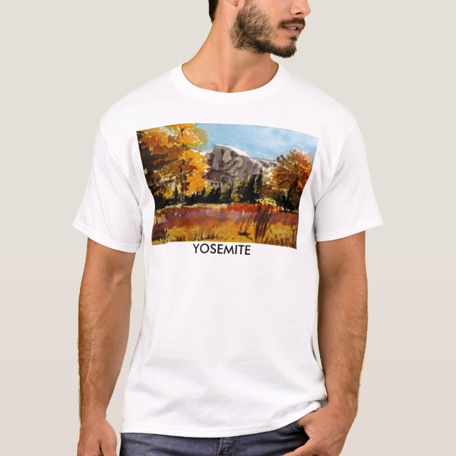 Camiseta Yosemite, prado de Halfdome (Anverso)