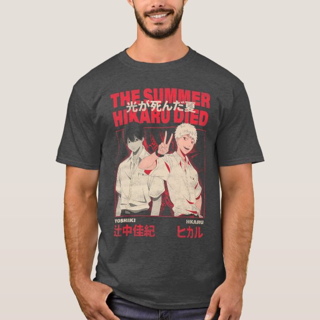 Camiseta Yoshiki and Hikaru Kanji Anime (Anverso)