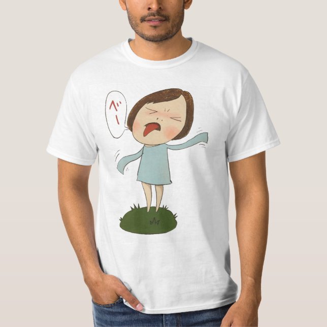 Camiseta Yoshimoto nara dibujar lindo (Anverso)