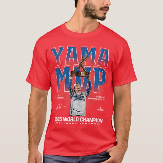 Camiseta Yoshinobu Yamamoto 2025 Los Angeles MVP World Cham (Anverso)