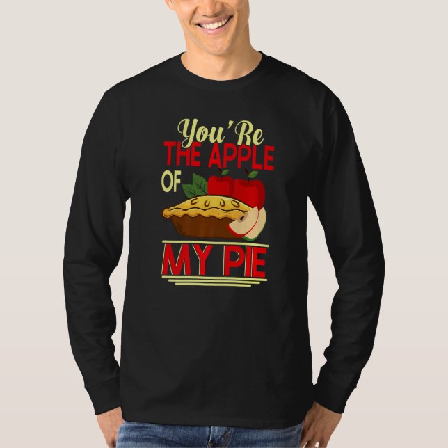 Camiseta You2019re La Apple De Mi Pie Y Donut Premium (Anverso)