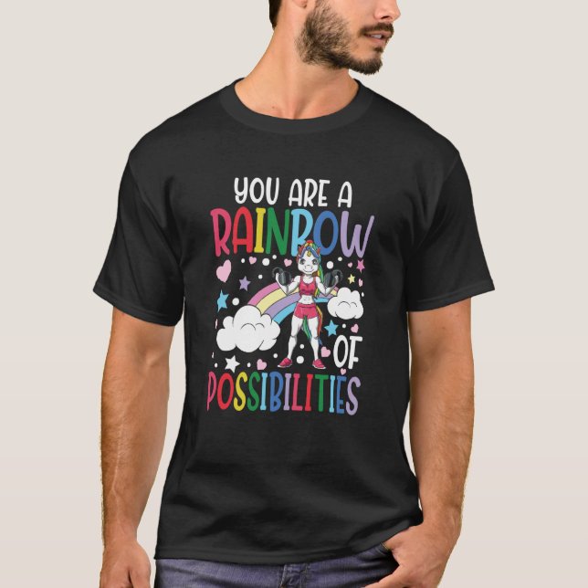 Camiseta You Are A Rainbow Of Possibilities (Anverso)