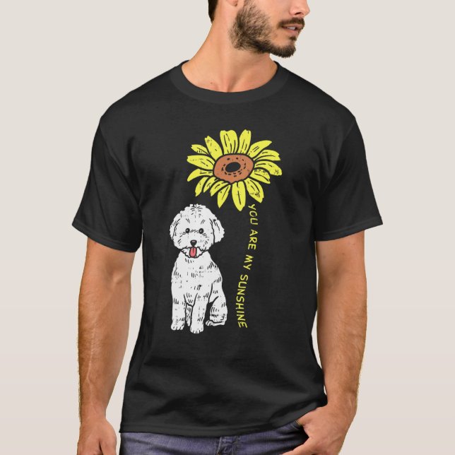 Camiseta You Are My Sunshine Bichon Frise Sunflower Dog Lov (Anverso)