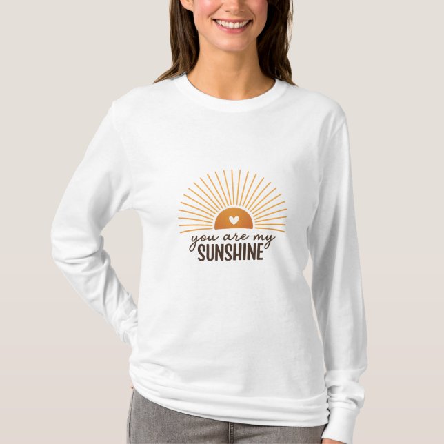 Camiseta You Are My Sunshine Sunburst Design | Modern Boho  (Anverso)