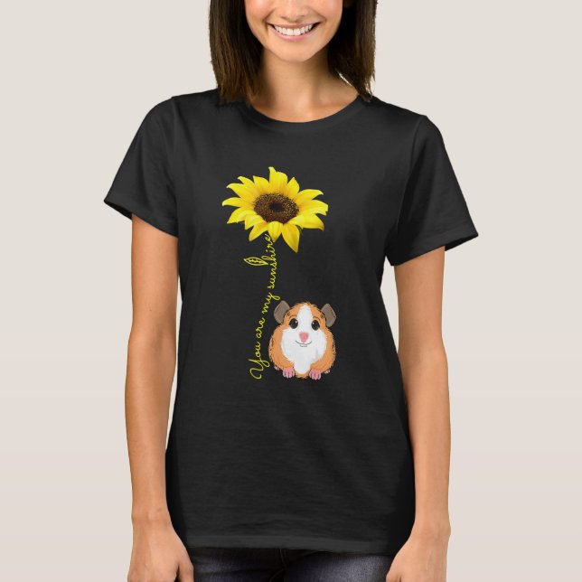Camiseta You Are My Sunshine Sunflower Guinea Pig Mom (Anverso)