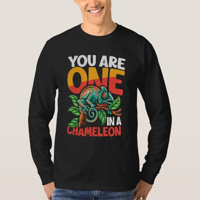 Camiseta You Are One In A Chameleon for Lizard Pet (Anverso)