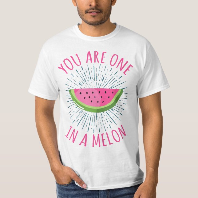 Camiseta You Are One In A Melon Tropical Fruit Watermelon L (Anverso)