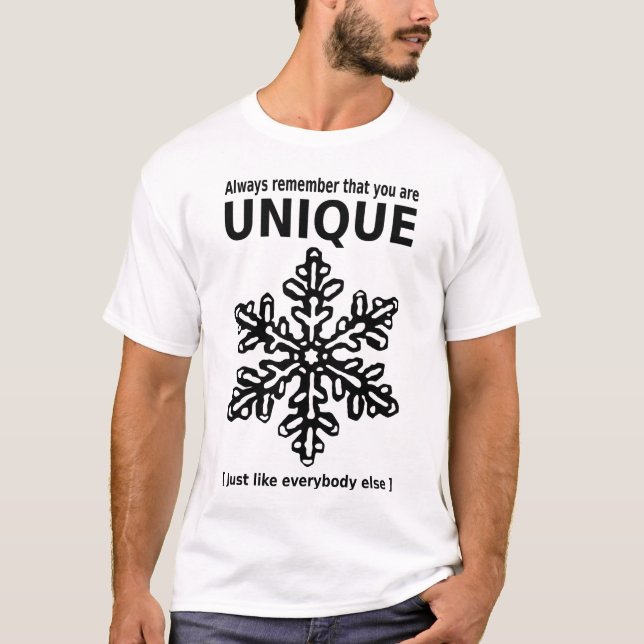 Camiseta You are unique (Anverso)