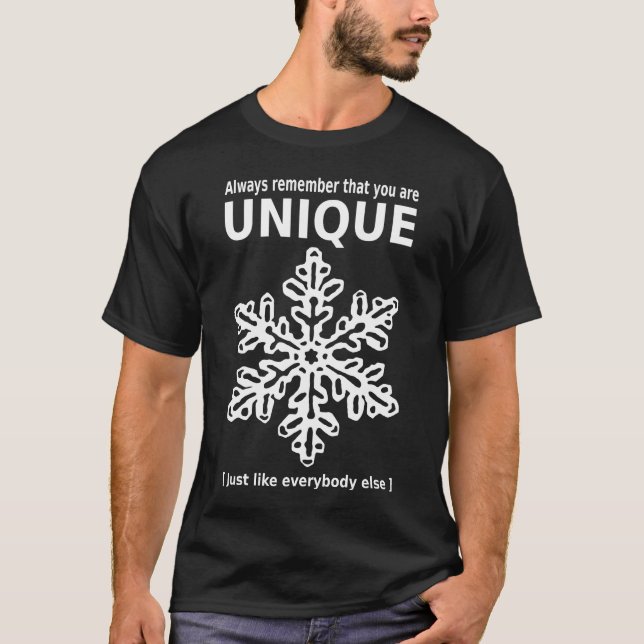 Camiseta You are unique (Anverso)