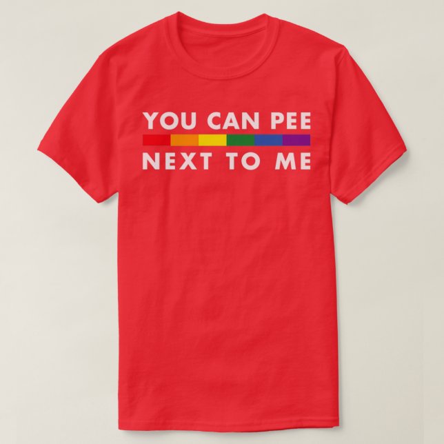 Camiseta You Can Pee Next To Me Triblend (Diseño del anverso)
