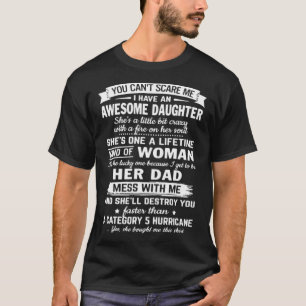 Camiseta you can t sacre me i have an awesome daughter lgbt