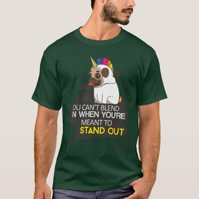 Camiseta You Cant Blend In When You Were Borno Stand funny (Anverso)