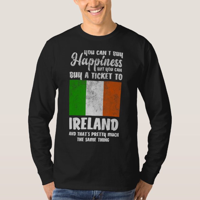 Camiseta You Can't Buy Happiness But You Can Buy A Ticket T (Anverso)