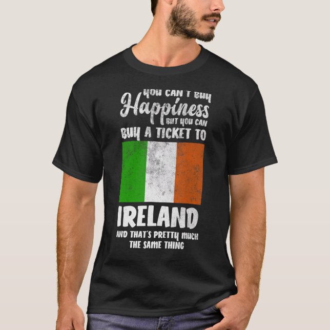 Camiseta You Can't Buy Happiness But You Can Buy A Ticket T (Anverso)