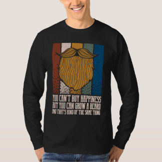 Camiseta You Cant Buy Happiness but You Can Grow Beard