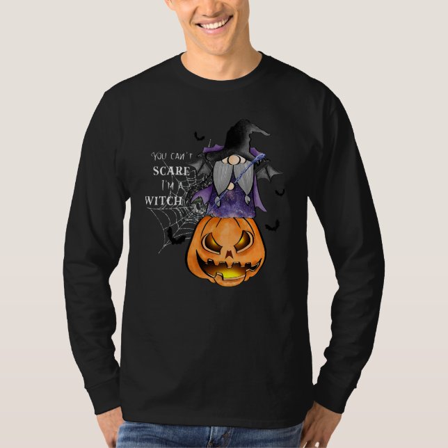 Camiseta You Can't Scare Me Scary I'm A Witch  Halloween Co (Anverso)