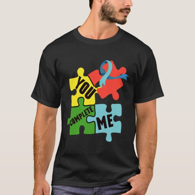 Camiseta You Complete Me Autism Awareness Autism Mom Autism (Anverso)