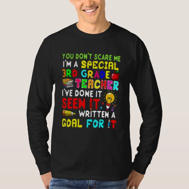 Camiseta You Don't Scare Me I'm Proud A Special 3rd Grade T (Anverso)
