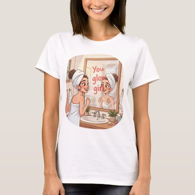 Camiseta You Glow Girl – Self-Love Morning Ritual  (Anverso)