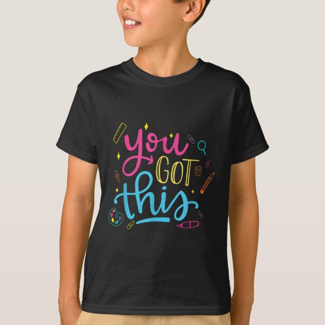 Camiseta You Got This Motivational Testing Day Teacher Stud (Anverso)