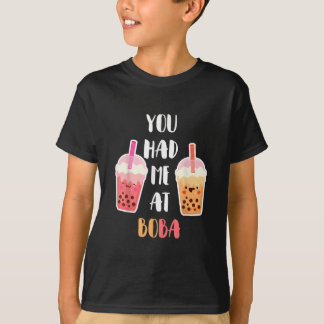 Camiseta You Had Me At Boba  Kawaii Bubble Tea