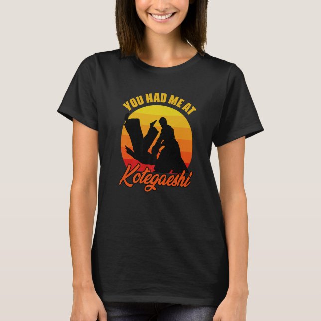 Camiseta You Had Me At Retro Kotegaeshi Sunset Aikido Marti (Anverso)