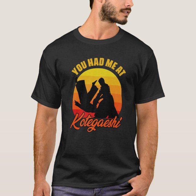 Camiseta You Had Me At Retro Kotegaeshi Sunset Aikido Marti (Anverso)
