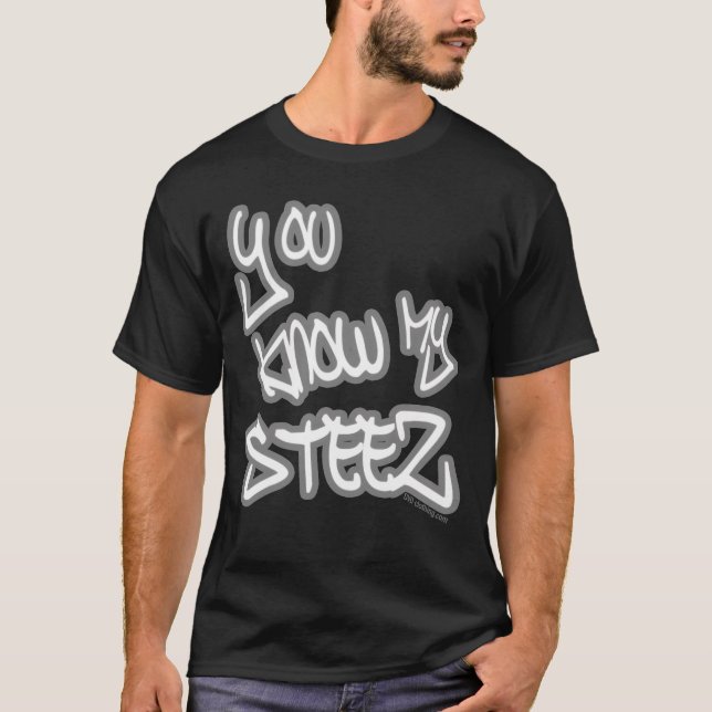Camiseta You Know My Steez Hip Hop Style Drip Fire Swagger  (Anverso)